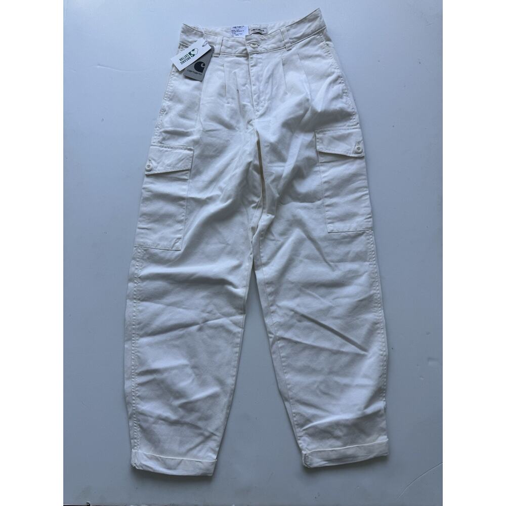 Carhartt Work in Progress White Collins Trousers 27